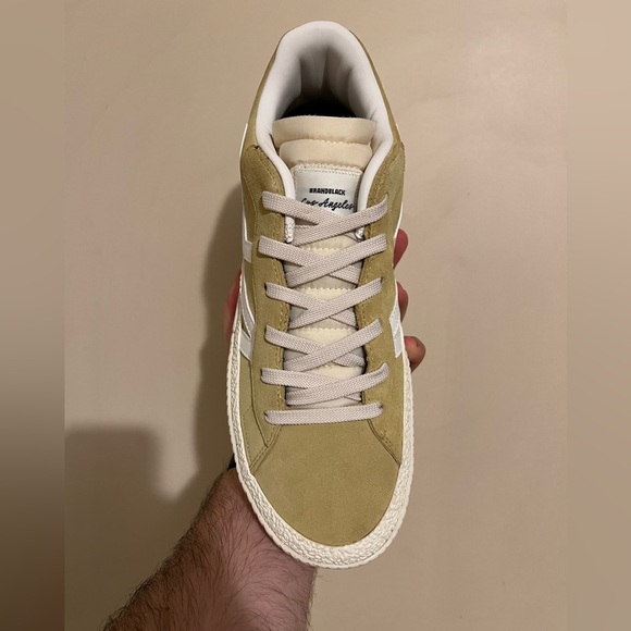 NIB Brandblack Green and Cream Sneakers - Picture 3 of 7